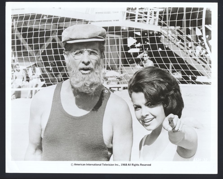 1963 ANNETTE FUNICELLO & ROBERT CUMMINGS In BEACH PARTY Vintage Photo ACTRESS