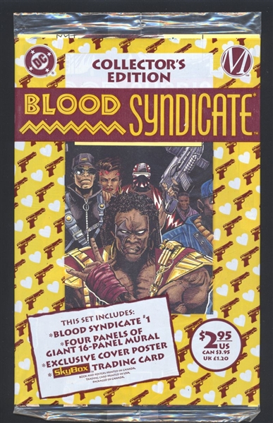 Blood Syndicate Collector's Set #1 NM 1993 DC Bagged w/ Poster & Card Comic Book