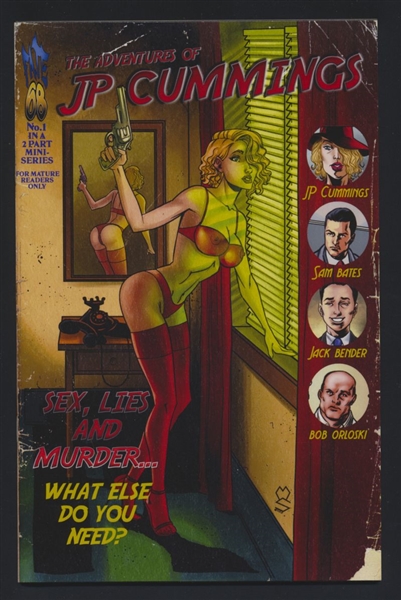 The Adventures of JP Cummings #1/A NM  Fate68 Comix 24-Hour Red Lingerie Cover