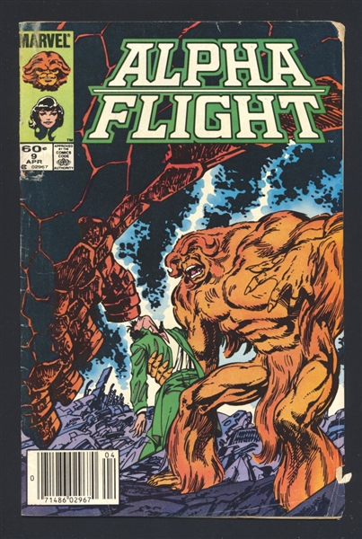 Alpha Flight #9 G 1984 Marvel NEWSSTAND Origin of Aurora Comic Book