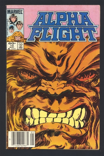 Alpha Flight #10 FN 1984 Marvel NEWSSTAND Origin Northstar Sasquatch Comic Book