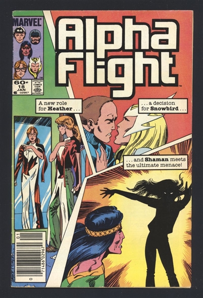 Alpha Flight #18 VF 1985 Marvel NEWSSTAND 1st Ranaq the Devourer Comic Book