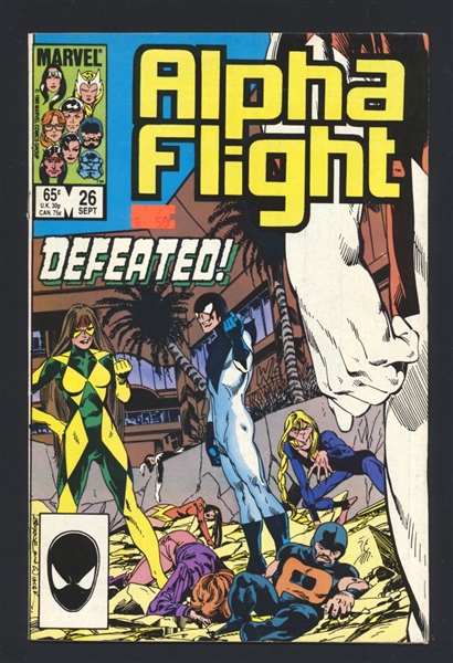 Alpha Flight #26 FN 1985 Marvel vs Omega Flight Comic Book