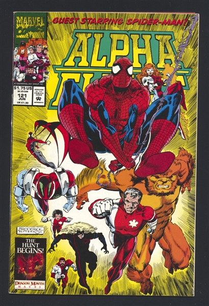 Alpha Flight #121 FN 1993 Marvel w/ Spider-Man Comic Book