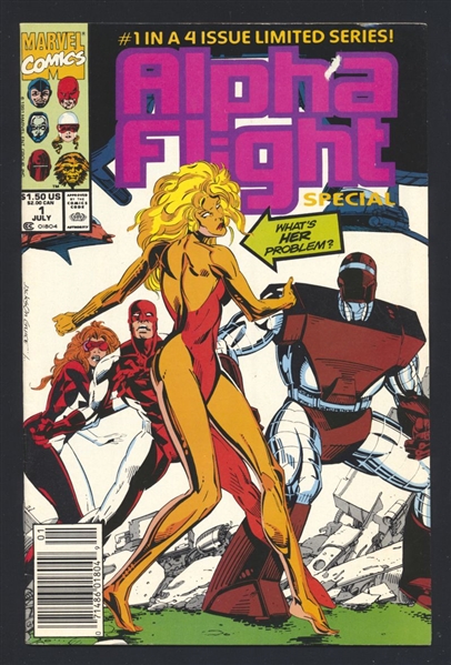 Alpha Flight #97 VG 1991 Marvel NEWSSTAND The Final Option p1 Comic Book