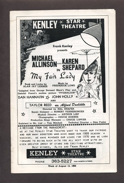 1969 Kenley Star Theatre Programs TV/Film Stars LOT x20