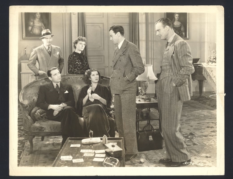 1936 NORMAN FOSTER & UNIDENTIFIED In THE LEAVENWORTH CASE Vintage Original Photo