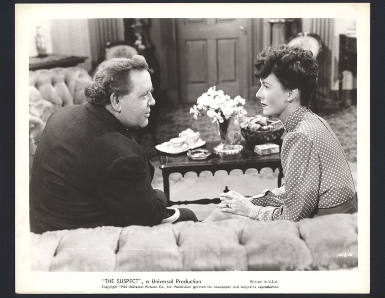 1944 CHARLES LAUGHTON & MOLLY LAMONT In THE SUSPECT Vintage Original Photo ACTOR