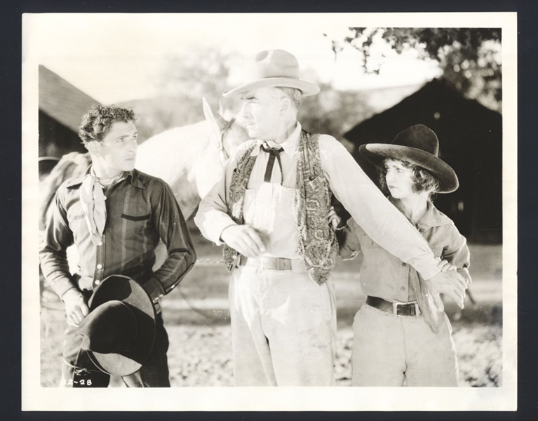 BOB STEELE & UNIDENTIFIED ca 1930s Vintage Photo WESTERN ACTOR