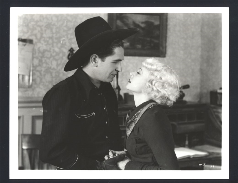 BOB STEELE & UNIDENTIFIED ca 1933 Vintage Photo WESTERN ACTOR