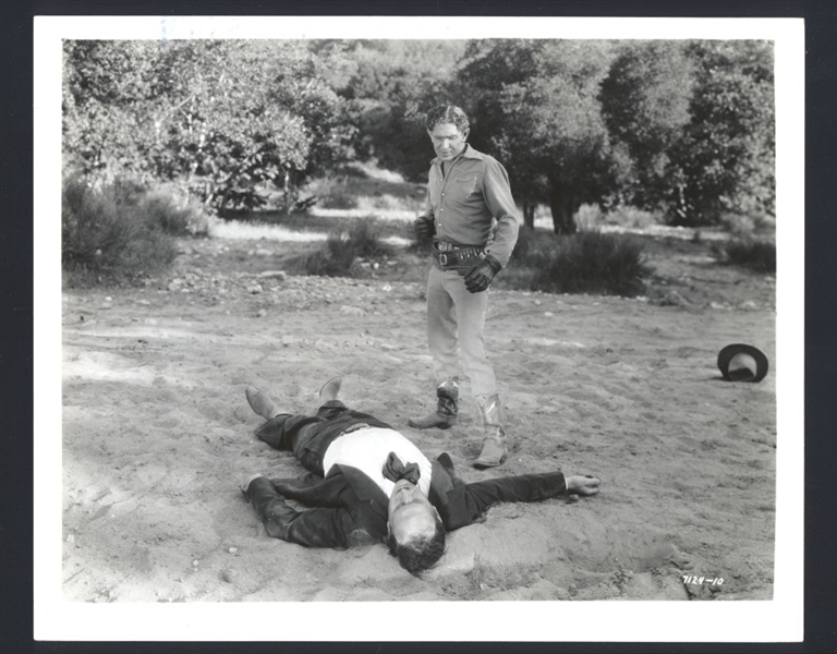 BOB STEELE & KARL HACKETT In PAROLED - TO DIE ca 1938 Vintage Photo ACTOR