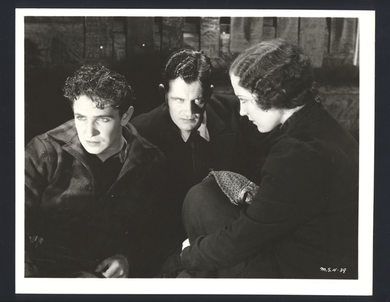 BOB STEELE, DORIS HILL & ARTHUR RANKIN In TRAILING NORTH ca 1933 Vintage Photo