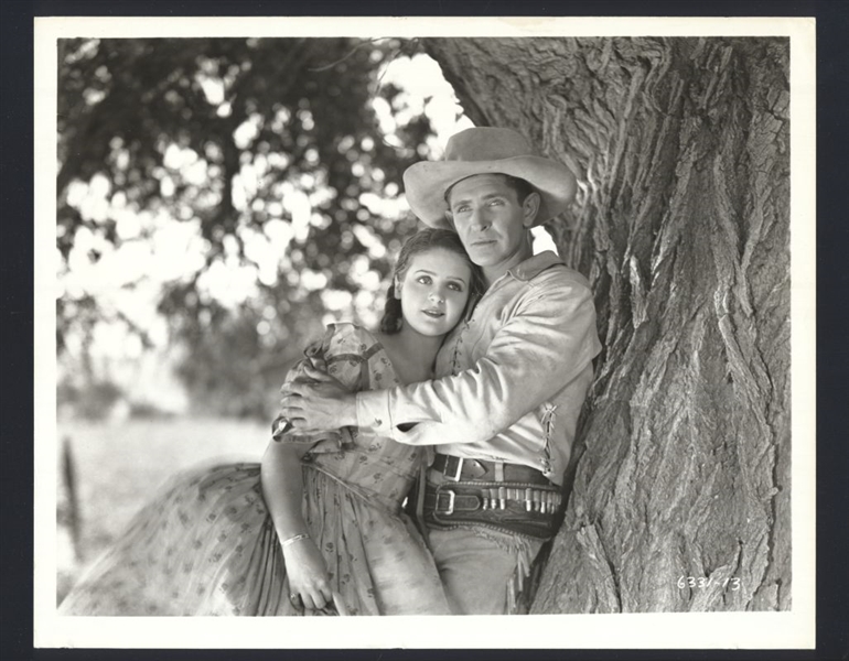 BOB STEELE & FRANCES GRANT In CAVALRY ca 1936 Vintage Photo WESTERN ACTOR