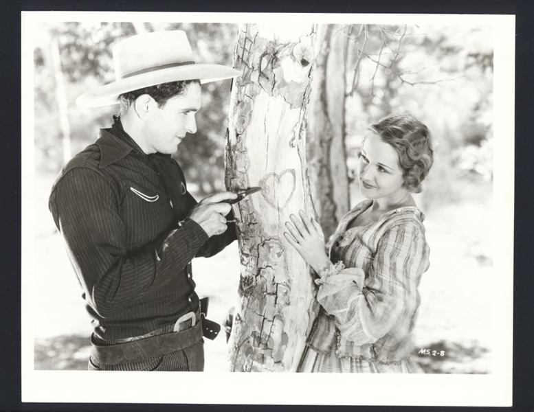 BOB STEELE & HELEN FOSTER In YOUNG BLOOD ca 1932 Vintage Photo WESTERN ACTOR
