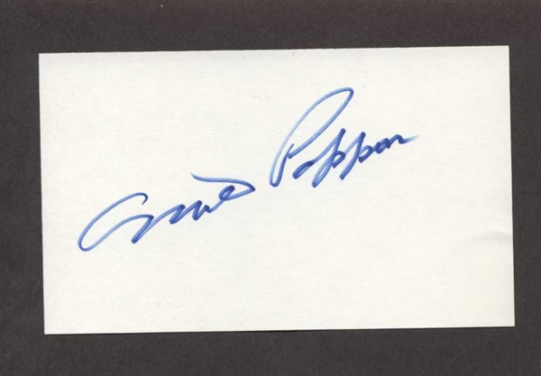 MILT PAPPAS SIGNED 3x5 Index Card (d.2016) Baltimore Orioles Braves Cubs Reds