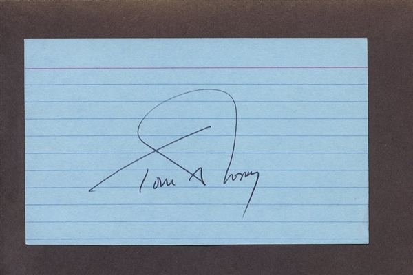 TOM SHOPAY SIGNED 3x5 Index Card 1971 Baltimore Orioles Yankees