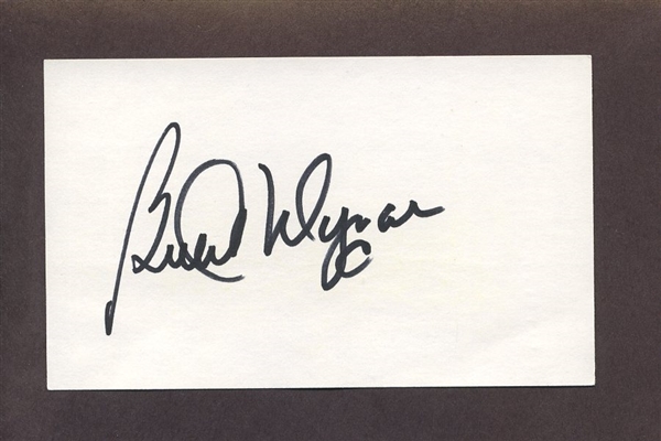 BUTCH WYNEGAR SIGNED 3x5 Index Card Minnesota Twins Yankees Angels