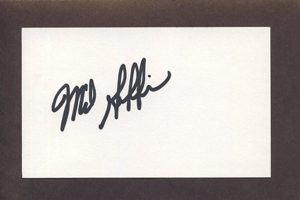 MIKE GRIFFIN (MLG) SIGNED 3x5 Index Card New York Yankees Cubs