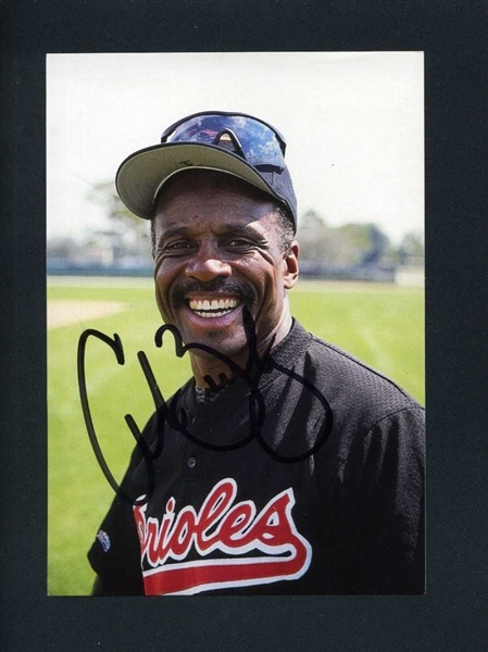 AL BUMBRY 1995 Baltimore Orioles SIGNED Photo Postcard 