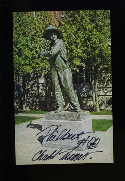 CHADD THOMAS (PHILBERT, PHILLIES MASCOT) SIGNED Postcard Philadelphia Phillies