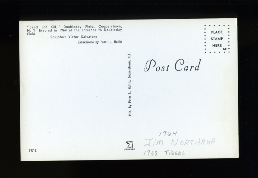 JIM NORTHRUP SIGNED Postcard (d.2011) 1968 Detroit Tigers Expos Orioles