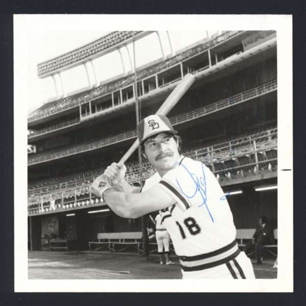 GENE TENACE 1977 San Diego Padres SIGNED Photo 