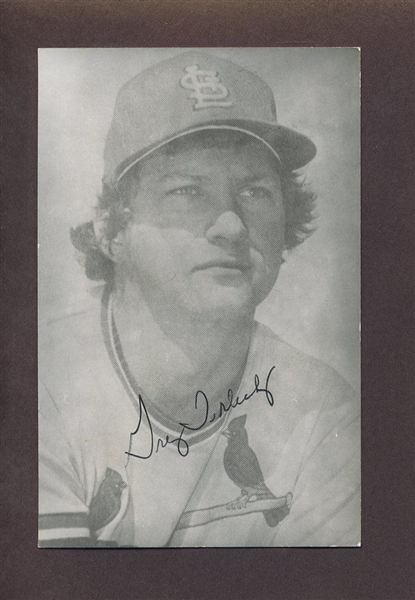 GREG TERLECKY 1975 St. Louis Cardinals SIGNED Real Photo Postcard RPPC 