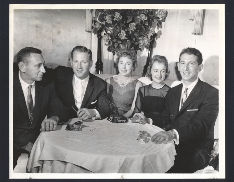 1950s Yankees WHITEY FORD, SAUL ROGOVIN & BILLY MARTIN Original Photo HOF