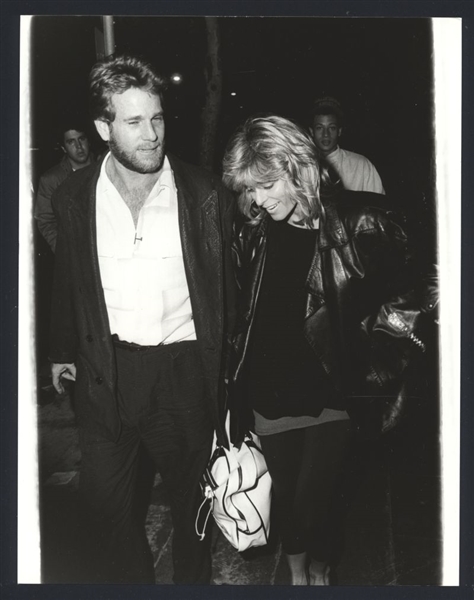 1986 FARRAH FAWCETT & RYAN O'NEAL Photo PRETTY CHARLIE'S ANGELS STAR hdp