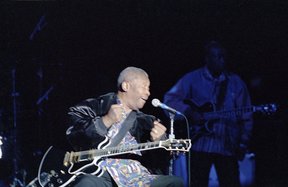 Lot of (6) 1990s B.B. KING Original 35mm Photo Negatives THE KING OF BLUES bn