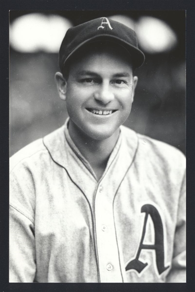JACK ROTHROCK Real Photo Postcard RPPC 1937 Philadelphia Athletics George Burke 