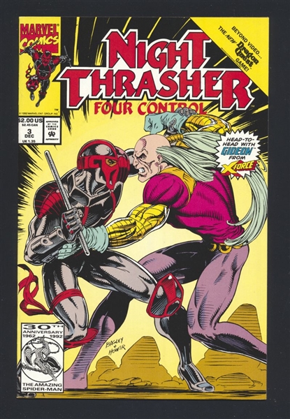 Night Thrasher: Four Control #3 NM 1992 Marvel New Warriors Comic Book