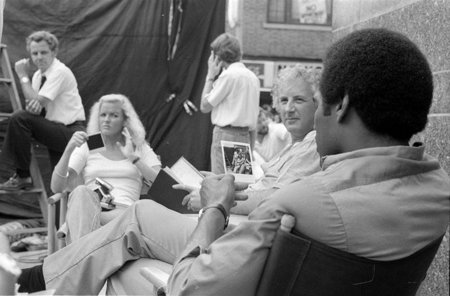 1979 OJ SIMPSON, NICOLE BROWN SIMPSON, MICHAEL WINNER Original 35mm Negative bn