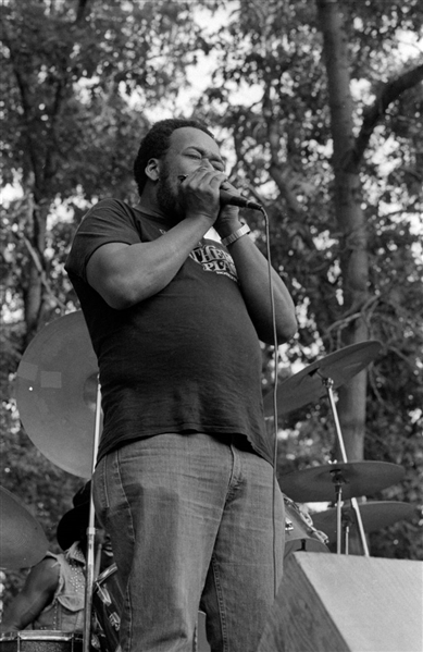 Lot of (2) 1970s JAMES COTTON Live, HIPPIE MUSIC FANS Original 35mm Negatives bn