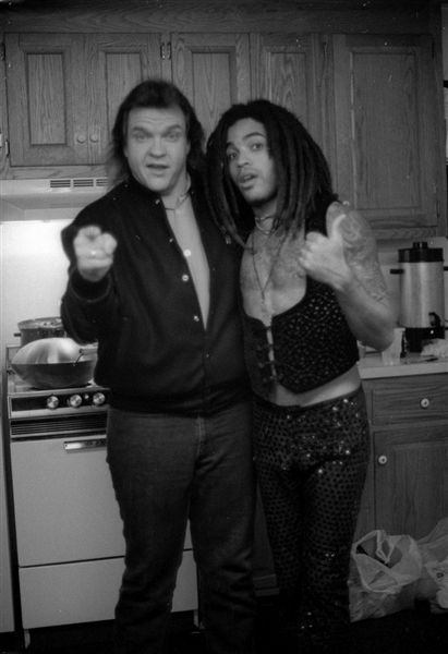 Lot of (3) 1990s MEAT LOAF & LENNY KRAVITZ Original 35mm Photo Negatives bn
