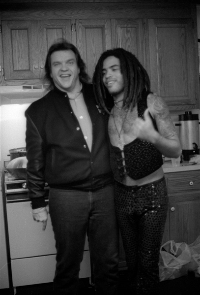 Lot of (3) 1990s MEAT LOAF & LENNY KRAVITZ Original 35mm Photo Negatives bn
