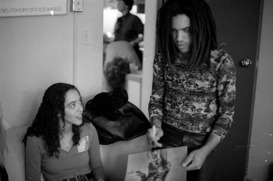 Lot of (2) 1990s LENNY KRAVITZ Original 35mm Photo Negatives SINGER ACTOR bn