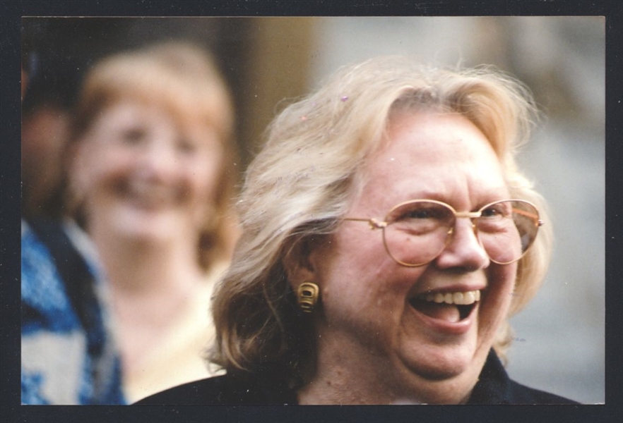 1990s BARBARA COOK Live Candid Snapshot Vintage Original Photo SINGER ACTRESS nb