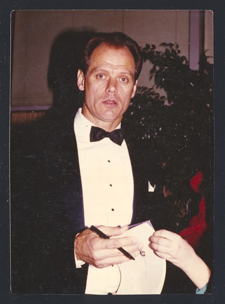 1980s FRED DRYER Live Candid Snapshot Vintage Original Photo HUNTER NFL nb