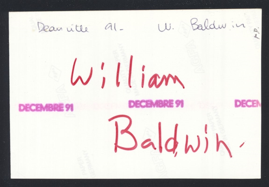 1991 WILLIAM BALDWIN Live Candid Snapshot Vintage Original Photo BACKDRAFT nb