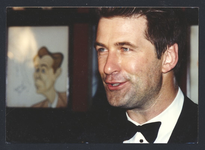 1990s ALEC BALDWIN Live Candid Snapshot Vintage Original Photo 30 ROCK nb