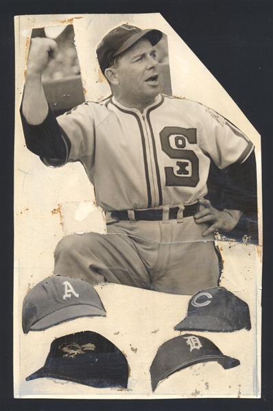 1939 Chicago White Sox JIMMY DYKES Retrospective Collage Original News Photo