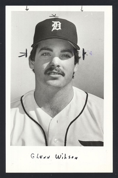 1984 Detroit Tigers GLENN WILSON Original News Photo
