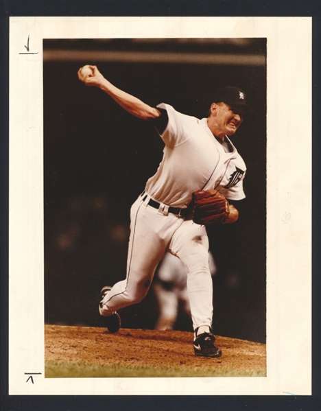 1980s Detroit Tigers MIKE MOORE, MILT WILCOX & LEN OKRIE Original News Photo