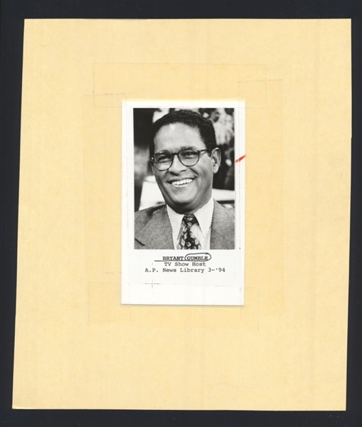 Lot of (6) 1990s BRYANT GUMBEL, KATIE COURIC & MAGGIE DALEY Original Photos