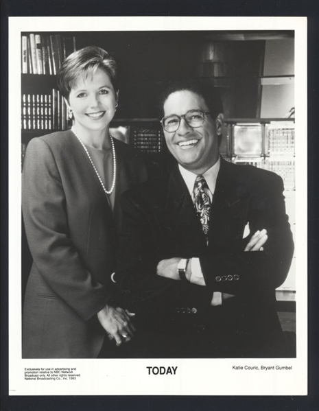 Lot of (6) 1990s BRYANT GUMBEL, KATIE COURIC & MAGGIE DALEY Original Photos