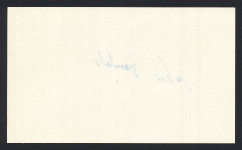 JOHNNY GRUBB SIGNED 3x5 Index Card 1984 1987 Detroit Tigers