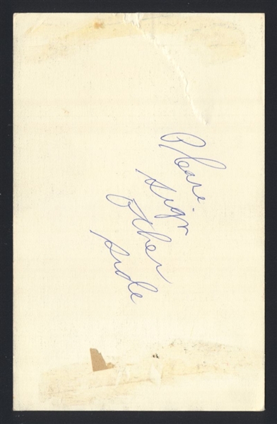 SID GORDON 1941-49 Giants SIGNED Real Photo Postcard RPPC (d.1975) Jewish