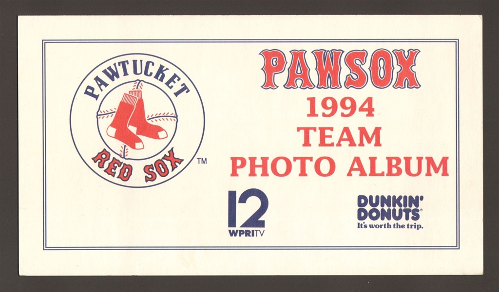 1994 Pawtucket Red Sox Team Photo Album / Cards Boston Red Sox Minor League