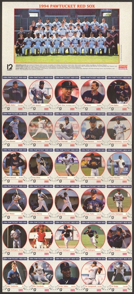 1994 Pawtucket Red Sox Team Photo Album / Cards Boston Red Sox Minor League